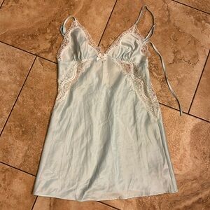 Betsy Johnson Ice Blue Slip with Lace